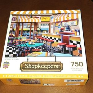 Shopkeepers puzzle. Pop's Soda Fountain. 750 pieces